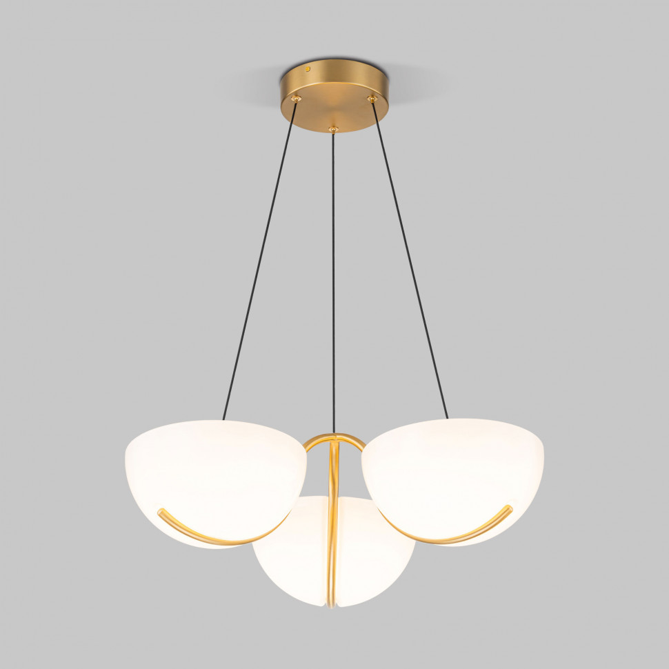 Подвесной светодиодный светильник 50083/3 LED золото фото 1 &mdash; Multielectrika