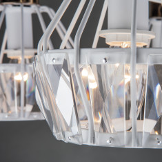 Потолочная люстра с хрусталем 70075/5 белый &mdash; Multielectrika