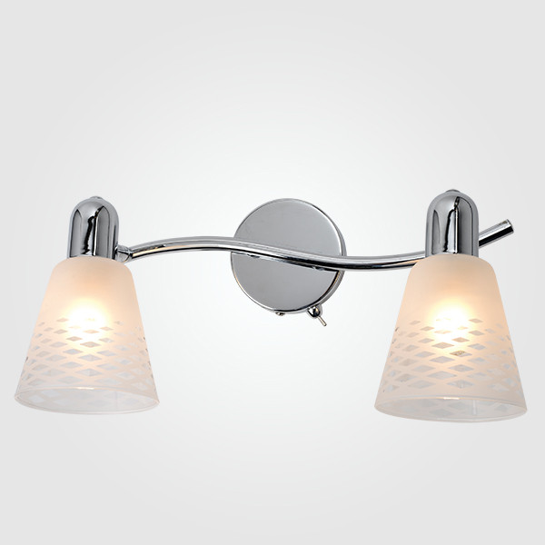 Настенный светильник с плафонами 20053/2 хром фото 1 — Multielectrika