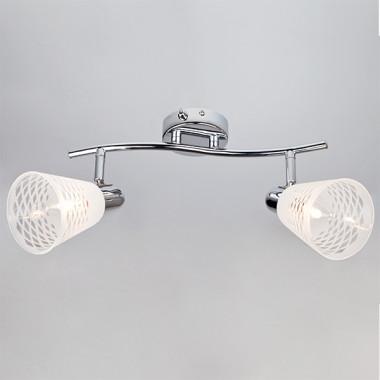 Настенный светильник с плафонами 20053/2 хром — Multielectrika