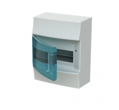 Распределительный шкаф ABB Mistral41, 8 мод., IP41, навесной, термопласт, зеленая дверь, 1SPE007717F0321 &mdash; Multielectrika