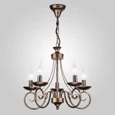 Люстра классическая 22404/5 черный с золотом &mdash; Multielectrika