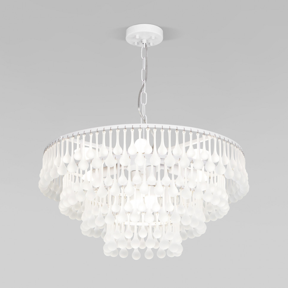 Умная подвесная люстра со стеклянным рассеивателем 476/8 Smart фото 1 — Multielectrika