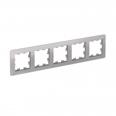 Рамка на 5 постов Systeme Electric AtlasDesign Air алюминий &mdash; Multielectrika
