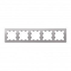 Рамка на 5 постов Systeme Electric AtlasDesign Air алюминий &mdash; Multielectrika