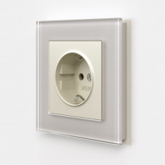 Розетка с заземлением (айвори матовый) W1171062 &mdash; Multielectrika