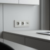 Накладка для двойной розетки Еthernet RJ-45 (дымчатый) W1291104 фото 3 &mdash; Multielectrika