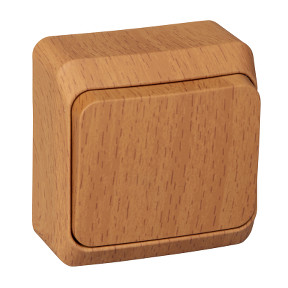 Выключатель одноклавишный 10АХ бук Schneider Electric Этюд BA10-001T фото 1 — Multielectrika