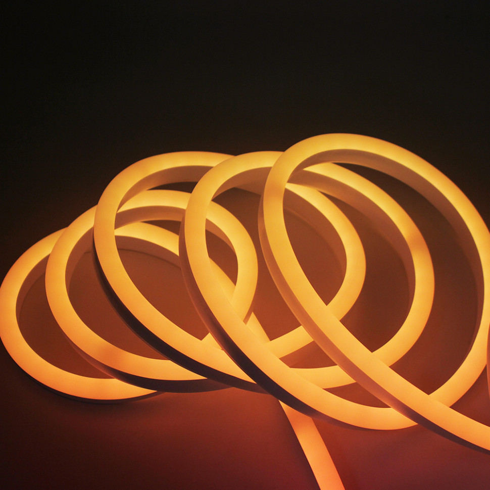 Неоновая лента светодиодная SWG SMD 220В 2835, 120 LED/м, 6 Вт/м, 220В , IP65, Цвет: Оранжевый фото 1 — Multielectrika