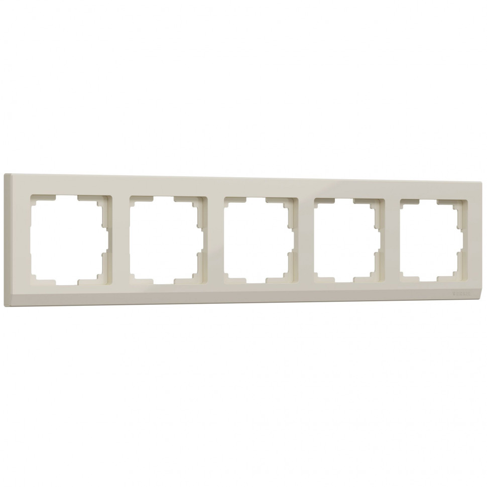 Рамка из пластика на 5 постов Stark слоновая кость W0051803 фото 1 — Multielectrika