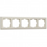 Рамка из пластика на 5 постов Stark слоновая кость W0051803