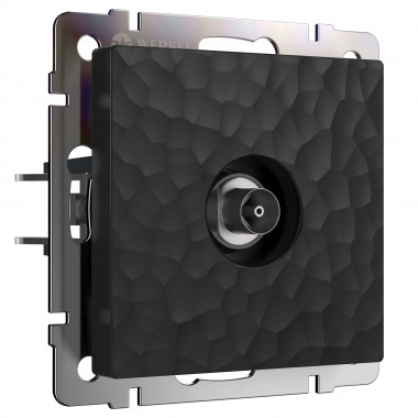 ТВ-розетка оконечная (Hammar черный) W1283008 &mdash; Multielectrika