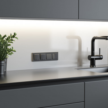 Перекрестный выключатель двухклавишный (графит матовый) W1123064 &mdash; Multielectrika