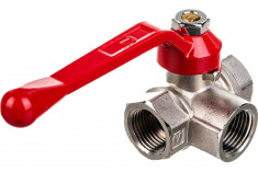 Шаровой трехходовой кран VALTEC тип Т 1/2 вн.-вн.-вн. VT.361.N.04 &mdash; Multielectrika