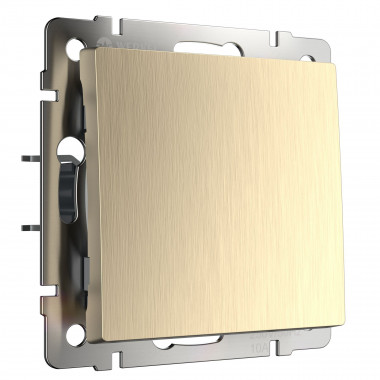 Выключатель одноклавишный (шампань рифленый) W1110010 &mdash; Multielectrika