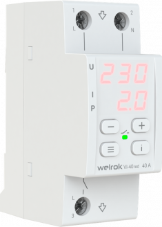 Реле напряжения c контролем тока Welrok VI-40 red 4660251140243 &mdash; Multielectrika