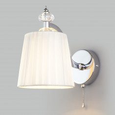 Настенный светильник с тканевым абажуром 60122/1 хром &mdash; Multielectrika