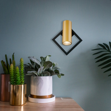 Настенный светодиодный светильник 20091/1 LED черный/ золото — Multielectrika