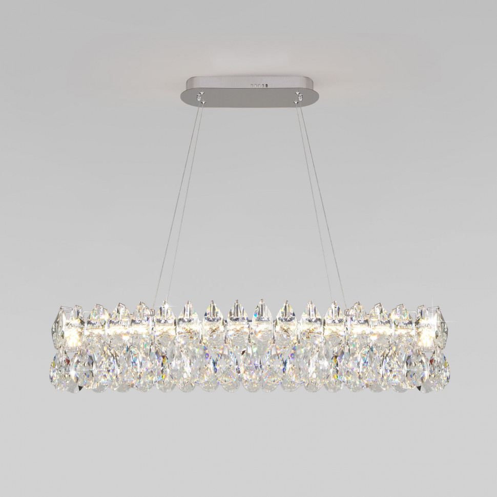Подвесная люстра с хрусталем 90372/1 Strotskis фото 1 — Multielectrika