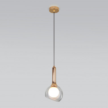 Подвесной светильник со стеклянным плафоном 50188/1 золото — Multielectrika