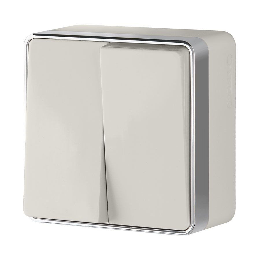 Выключатель двухклавишный Gallant слоновая кость W5020003 фото 1 &mdash; Multielectrika