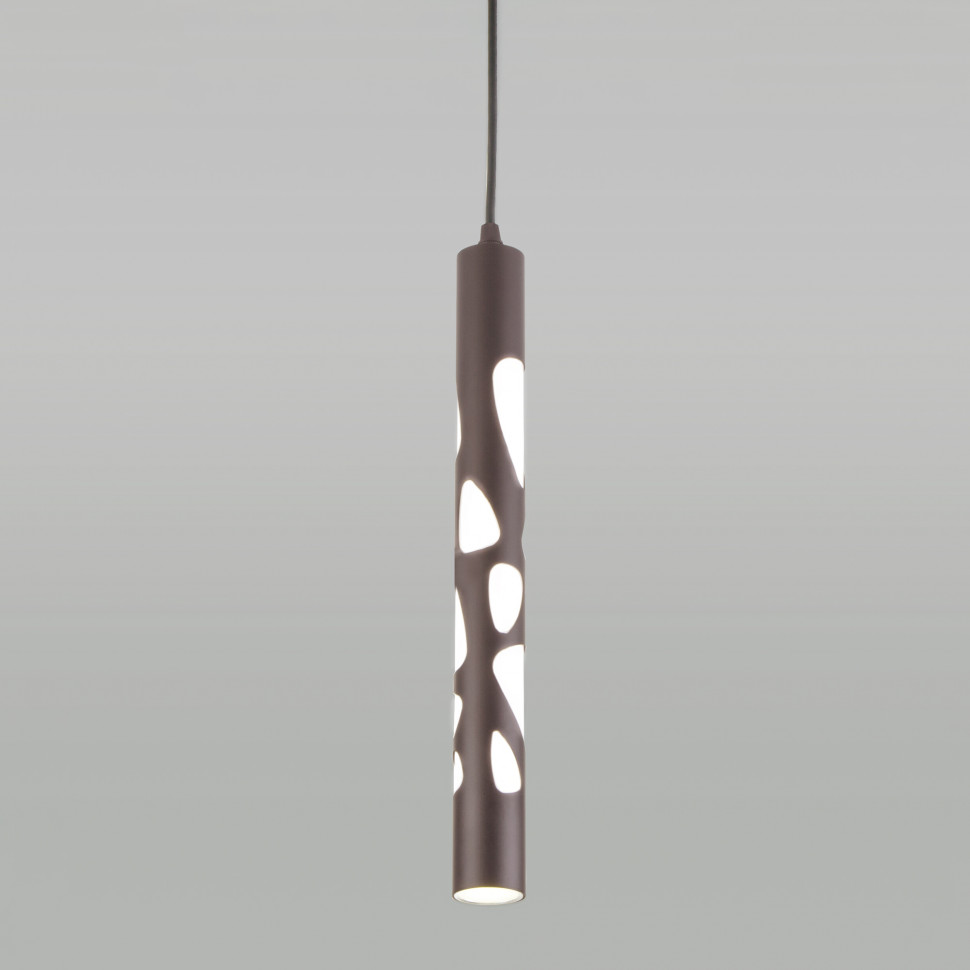 Подвесной светодиодный светильник DLR037 12W 4200K кофейный фото 1 — Multielectrika