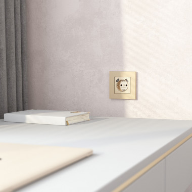 Рамка из металла на 1 пост АluMax шампань алюминий W0013511 — Multielectrika