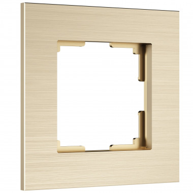 Рамка из металла на 1 пост АluMax шампань алюминий W0013511 &mdash; Multielectrika