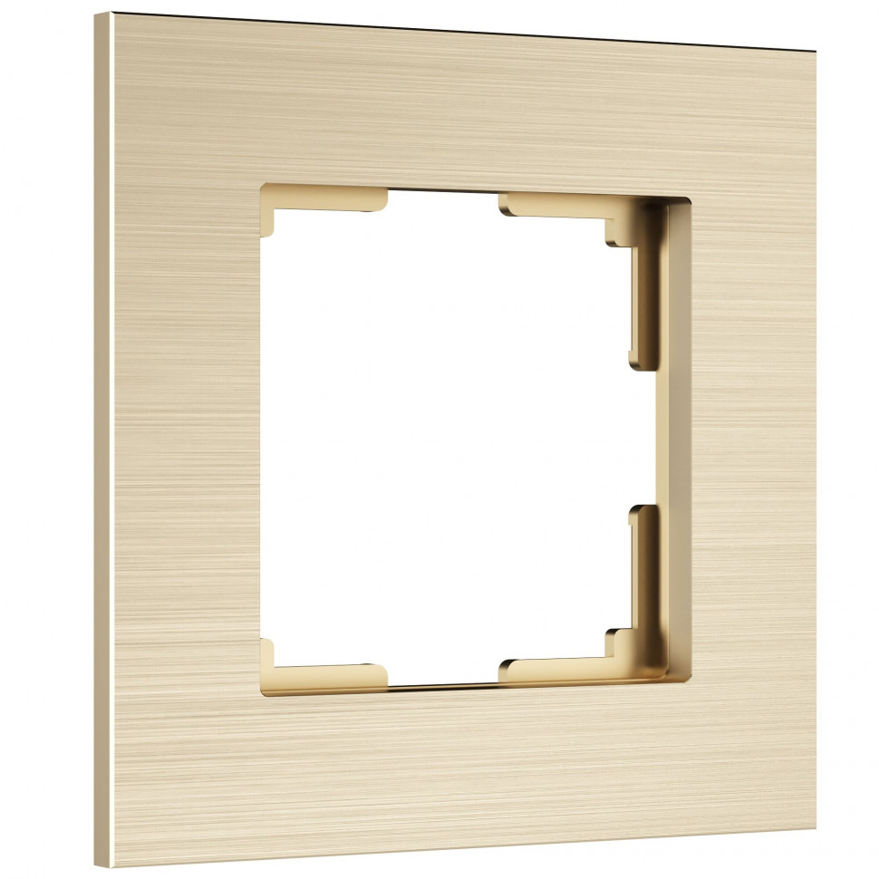 Рамка из металла на 1 пост АluMax шампань алюминий W0013511 фото 1 &mdash; Multielectrika