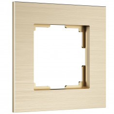 Рамка из металла на 1 пост АluMax шампань алюминий W0013511 &mdash; Multielectrika