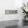 Рамка из стекла на 4 поста Senso дымчатый soft-touch W0043117 фото 2 &mdash; Multielectrika