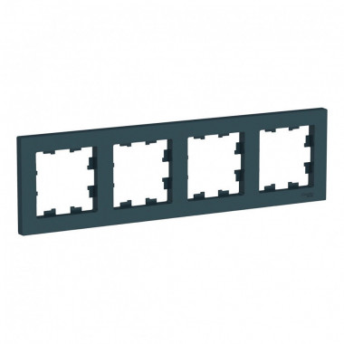 Рамка Schneider Electric Atlas Design на 4 поста, изумруд — Multielectrika