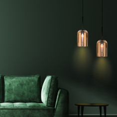 Подвесной светильник со стеклянным плафоном 50228/1 янтарный &mdash; Multielectrika