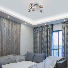 Потолочный светильник с круглыми стеклянными плафонами 30140/6 хром &mdash; Multielectrika