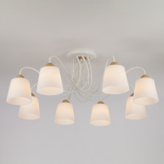 Люстра с плафонами из матового стекла 70062/8 белый &mdash; Multielectrika