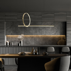 Подвесной светильник 90266/1 золото &mdash; Multielectrika