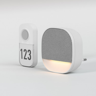 Звонок беспроводной 36M IP20 DBQ30M WL белый — Multielectrika