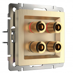 Акустическая розетка (шампань рифленый) W1185010 &mdash; Multielectrika