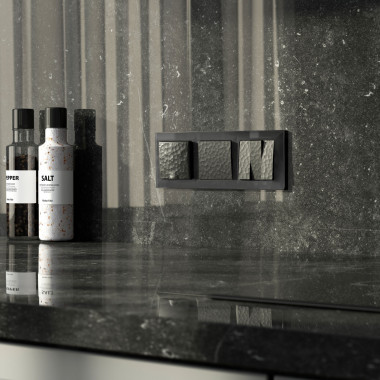 Набор клавиш для выключателя трехклавишного (Hammar черный) W1239008 — Multielectrika