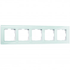 Рамка на 5 постов (натуральное стекло) WL01-Frame-05 &mdash; Multielectrika
