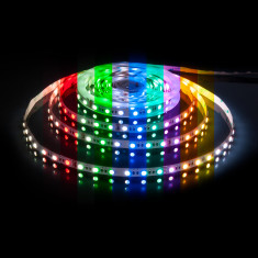 Светодиодная лента 24 В 24 Вт/в 60 Led/м 5050 IP20, MIX RGB/холодный белый 6500K, 5 м Лента светодиодная 24V 24W 60Led 5050 IP20 MIX RGB/холодный белый, 5м &mdash; Multielectrika