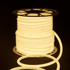 Светодиодный гибкий неон 220 В 9.6 Вт/м 144 Led/м 2835 IP67, круглый дневной белый 4200 K, 50 м Гибкий неон 220V 9,6W 144Led 2835 IP67 круглый дневной белый, 50 м &mdash; Multielectrika