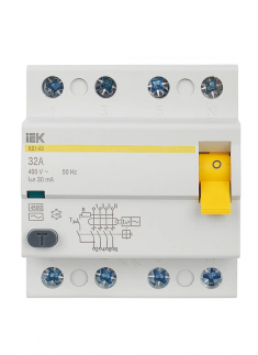 УЗО ВД1-63 4Р 32А 30мА тип AC IEK MDV10-4-032-030 &mdash; Multielectrika