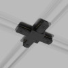 Коннектор X-образный для однофазного шинопровода черный TRC-1-1-X-BK фото 6 — Multielectrika