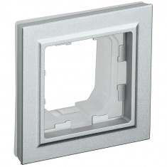 Рамка на 1 пост IP44 IEK Brite РУ-1-БрА-44 алюминий &mdash; Multielectrika