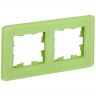 Рамка на 2 поста IEK Brite РУ-2-2-Бр стекло эко грин RE
