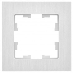 Рамка на 1 пост IEK Brite РУ-1-Бр белый рифленый &mdash; Multielectrika