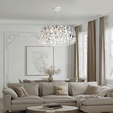 Подвесная люстра с хрусталем 90371/1 Strotskis — Multielectrika