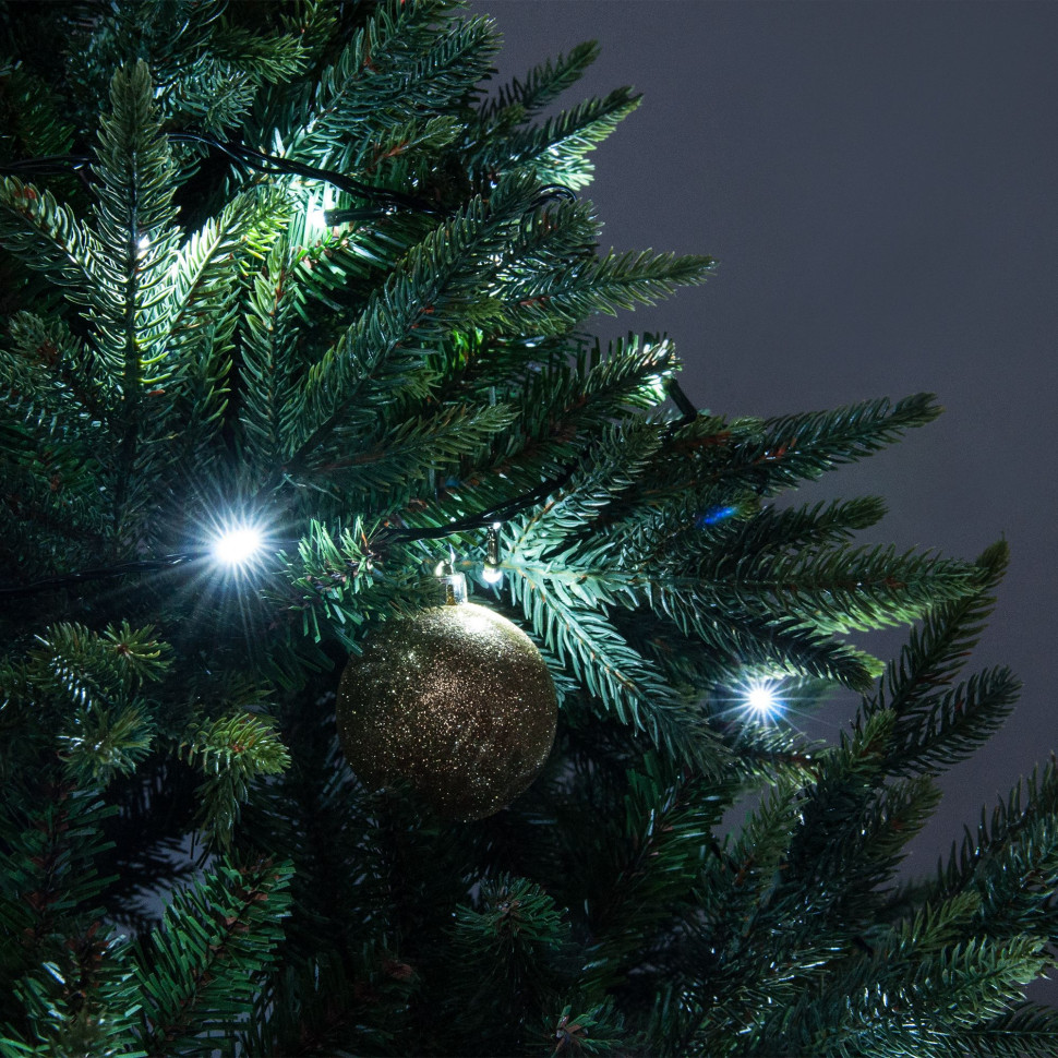 Новогодняя гирлянда нить белый 5 м IP20 400-001 белый фото 1 &mdash; Multielectrika