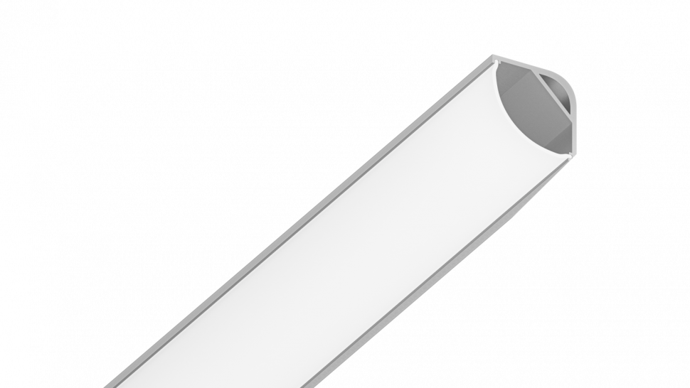 Комплект SF-3030, профиль угловой для двухрядной ленты с экраном 2м фото 1 — Multielectrika